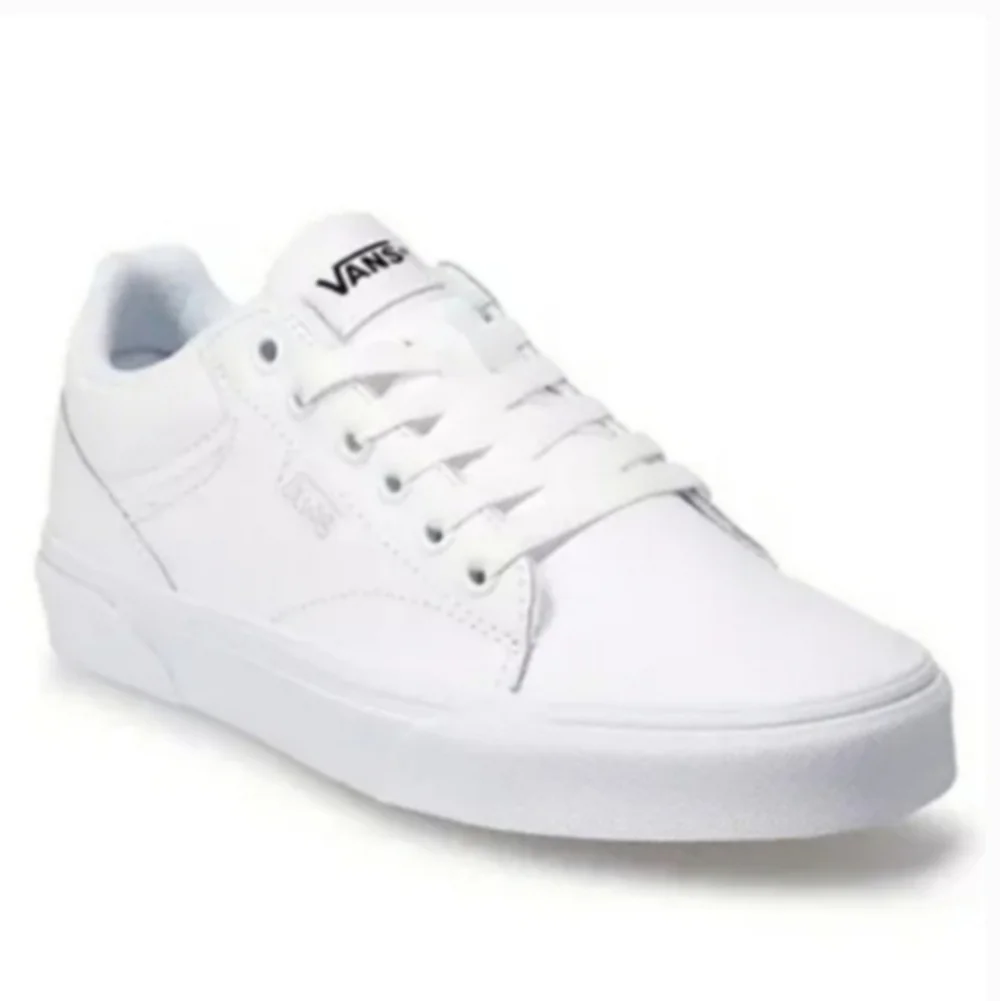 Vans Seldan white Leather lace up youth sneakers